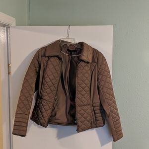 WHBM  Dusty Rose Short puffer coat